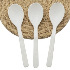 Biodegradable wholesale price ice cream plastic spoon custom spoon for ice cream