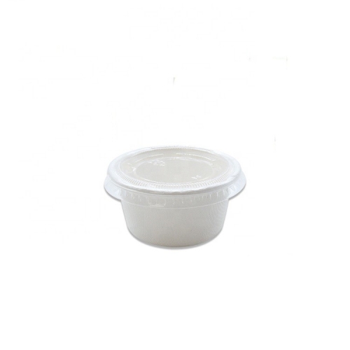 Tasse de crème glacée à la canne à sucre et à la bagasse Tasse de portion compostable de 4 oz