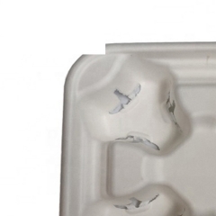 Porte-gobelet compostable à emporter en bagasse écologique 2