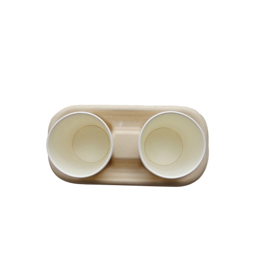 Compostable Takeaway Ecofriendly Bagasse 2 Cup Holder