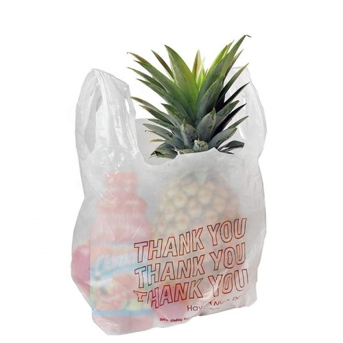 쓰레기 쇼핑을위한 도매 생분해 성 티셔츠 비닐 봉투