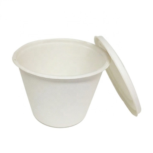 500ml環境にやさしい使い捨て生分解性サトウキビカップ