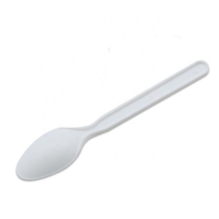 6 Inch 100% Compostable plant starch cpla disposable chinese soup spoon