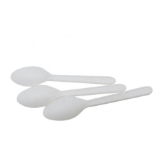 Cuchara PLA desechable 100% biodegradable completamente compostable para sopa