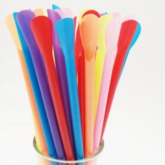 Smoothie Compostable Logo Printing PLA Biodegradable Spoon Straw