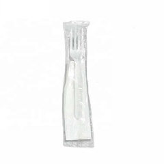 Cucharas biodegradables ambientales de vajilla de PLA con paquete individual
