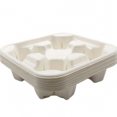 Eco-Friendly Hot Drink Tray Carrier for 8-16 oz Cups