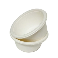 Taza de 2oz tazas de caa de azúcar biodegradables desechables para salsa