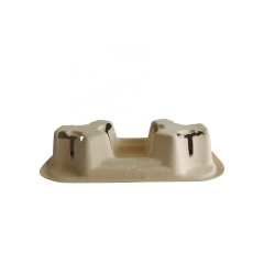 Compostable Takeaway Ecofriendly Bagasse 2 Cup Holder