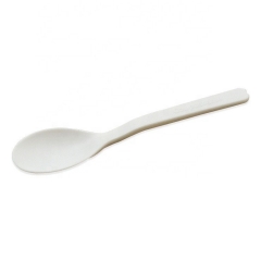 Cuchara disponible biodegradable amistosa amistosa de la prueba del helado de Eco a granel