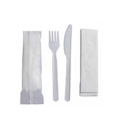 Set di posate CPLA di amido di mais biodegradabile 100% utensili compostabili