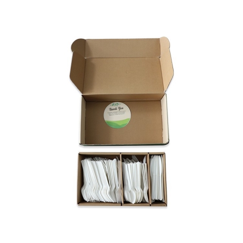 Cubiertos CPLA biodegradables del compost de los cubiertos de CPLA de 6 / 6.5 / 7 pulgadas