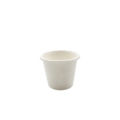 Mais recente xícara de molho de cana-de-açúcar xícara descartável de bagaço com tampa de PLA