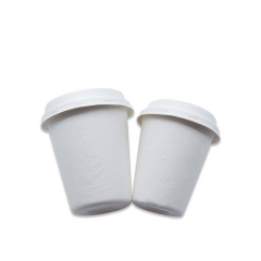 ถ้วยทิ้ง Sugercane 12oz compostal coffee Cup Biodegradable