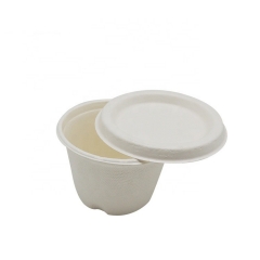 キッチンは、蓋付きの分解性サトウキビ使い捨てソースカップを供給します