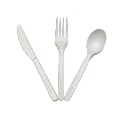 Custom Cheap Biodegradable Compostable Pla Cutlery Set For Dessert