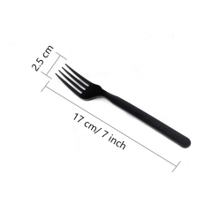 100% Compostable Logo PLA Fork Disposable Plastic Eco Friendly Cutlery