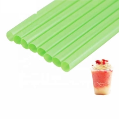 7mm Eco Wrapped White PLA Drinking Compostable Bubble Tea Straws