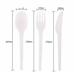 Ensemble de couverts jetables en vrac 100% biodégradables