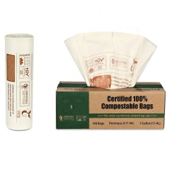 Food Grade Cornstarch Eco Roller Compostable Garbage Bags