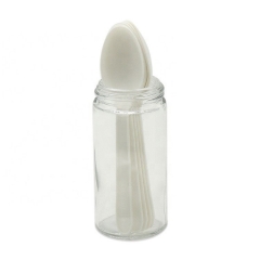 Wholesale Price Compostable Biodegradable Kids Cutlery Set White Spoon