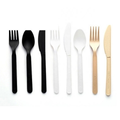 Biodegradable Cornstarch 100% Compostable Utensils CPLA Cutlery Set
