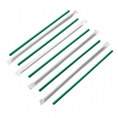 Plant-based compostable long plastic colored drinking straws