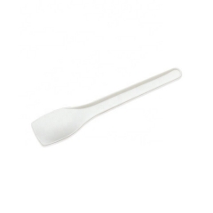 Alternative plastic 100% compostable CPLA ice cream spoon disposable with logo