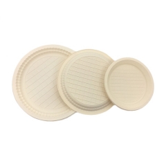 hot selling food plate decomposable biodegradable cornstarch plate for salad