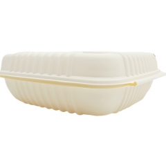 high quality delicate box decomposable cornstarch rice box for cooked food