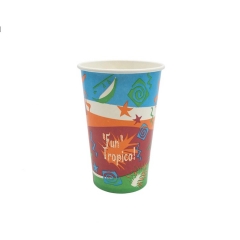 Gobelet en papier jetable de 12 oz pour boissons gazeuses froides