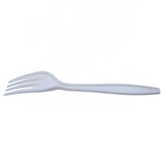 Hot sell 8 Inch biodegradable cornstarch compostable tableware chicken cpla plastic fork