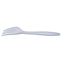 Fourchette en plastique cpla de poulet de vaisselle compostable biodégradable de fécule de maïs de vente chaude de 8 pouces