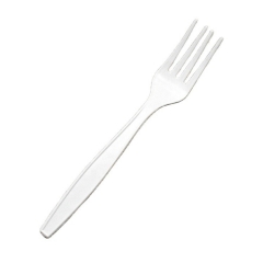 Fourchette en plastique cpla de poulet de vaisselle compostable biodégradable de fécule de maïs de vente chaude de 8 pouces