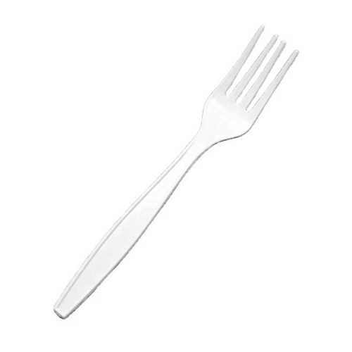 Hot sell 8 Inch biodegradable cornstarch compostable tableware chicken cpla plastic fork
