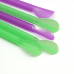Cornstarch Biodegradable Free Sample PLA Straw Spoon