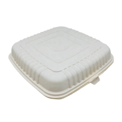Food Grade Biodegradable Lunch 1000ML Cornstarch Clamshell for Fast Food