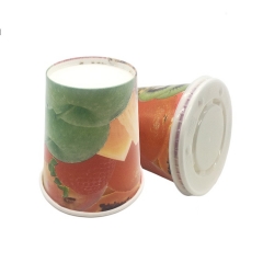 juice cup factory price pe coated disposable single wall paper cup