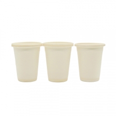 Hot selling 175ml biodegradable cornstarch coffee cup with lid