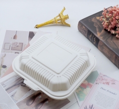 three compartment box biodegradable cornstarch box