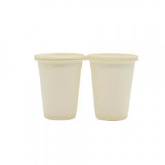 Taza de café biodegradable vendedora caliente de la maicena 175ml con la tapa