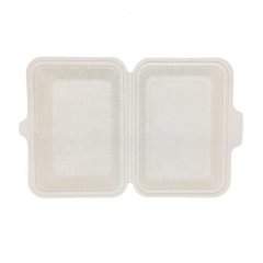 Eco-green Compostable Take Away Lunch 800ML Cornstarch Clamshell
