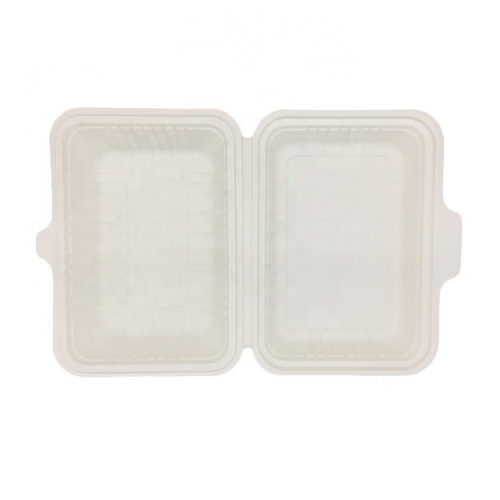 Eco-green Compostable Take Away Lunch 800ML Maicena Clamshell