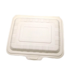 Take away clamshell Biodegradable corn starch food packing container
