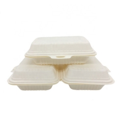 New Arrival Eco Disposable Biodegradable Cornstarch Lunch Box For Food