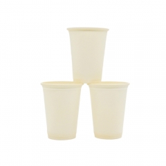 Tasse de fécule de maïs dégradable environnementale résistante à la chaleur de 260 ml