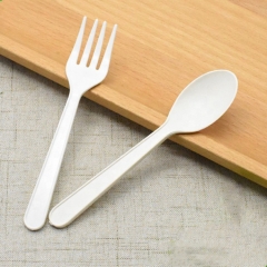 Eco-green Tableware Bioplastic 5 Inch Cornstarch Spoon for Tea