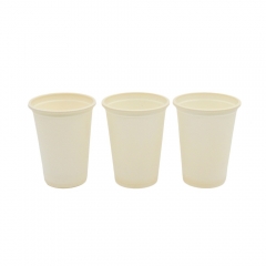 Tasse de fécule de maïs dégradable environnementale résistante à la chaleur de 260 ml