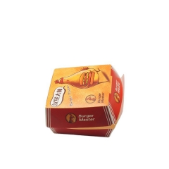 Caja de papel de hamburguesa de diseño personalizado desechable