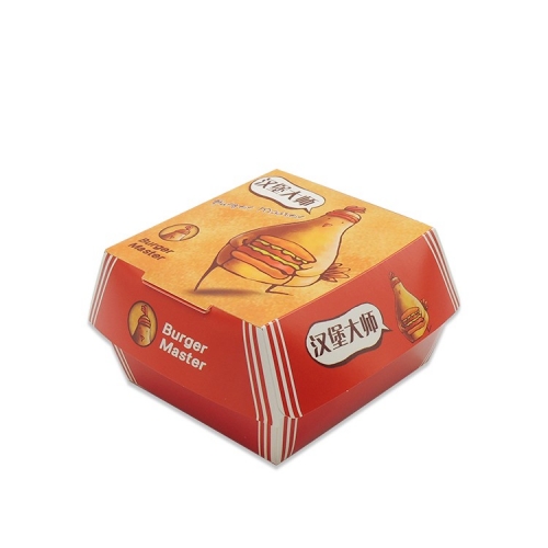 विभिन्न आकार कस्टम डिजाइन थोक हैमबर्गर बॉक्स